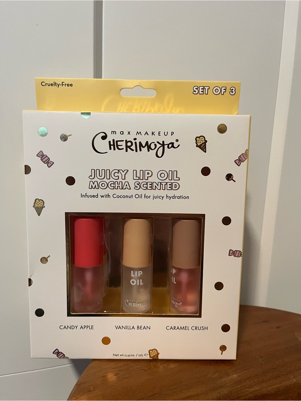 Juicy Lip Oil Set - Candy Apple, Vanilla Bean, Caramel Crush